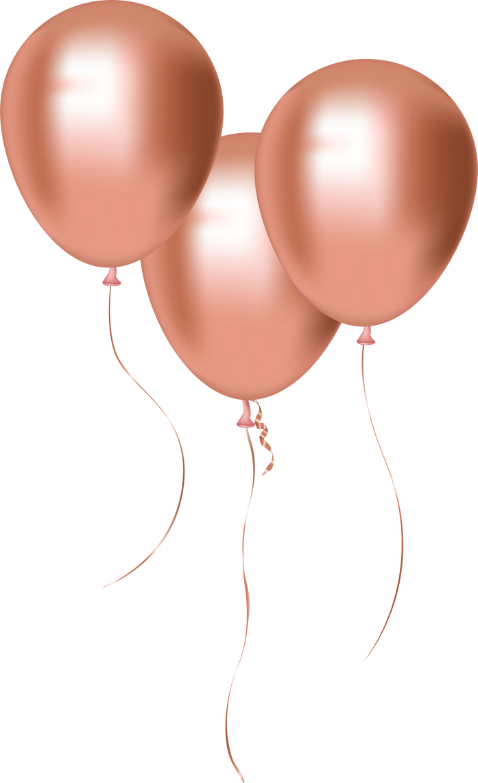 Metallic Celebratory Rose Gold Group Balloons